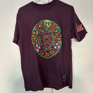 STARTER Men's Dark Purple Super Bowl Graphic Tee